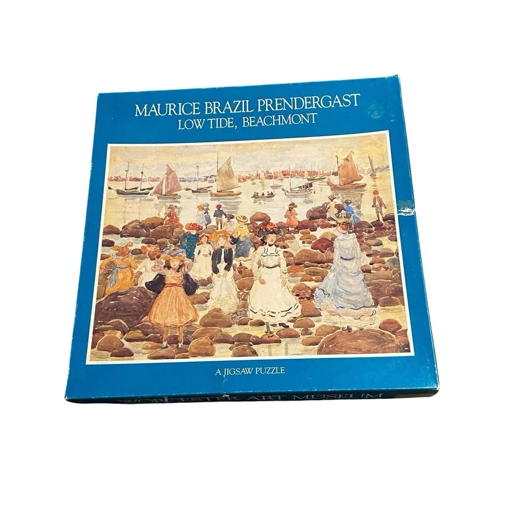 Maurice Prendergast Low Tide Beachmont 513 Piece Jigsaw Puzzle 1987 Complete